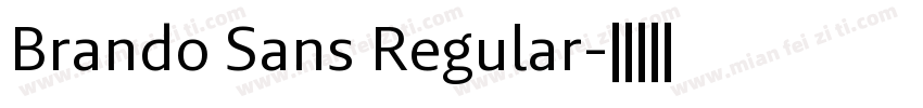 Brando Sans Regular字体转换